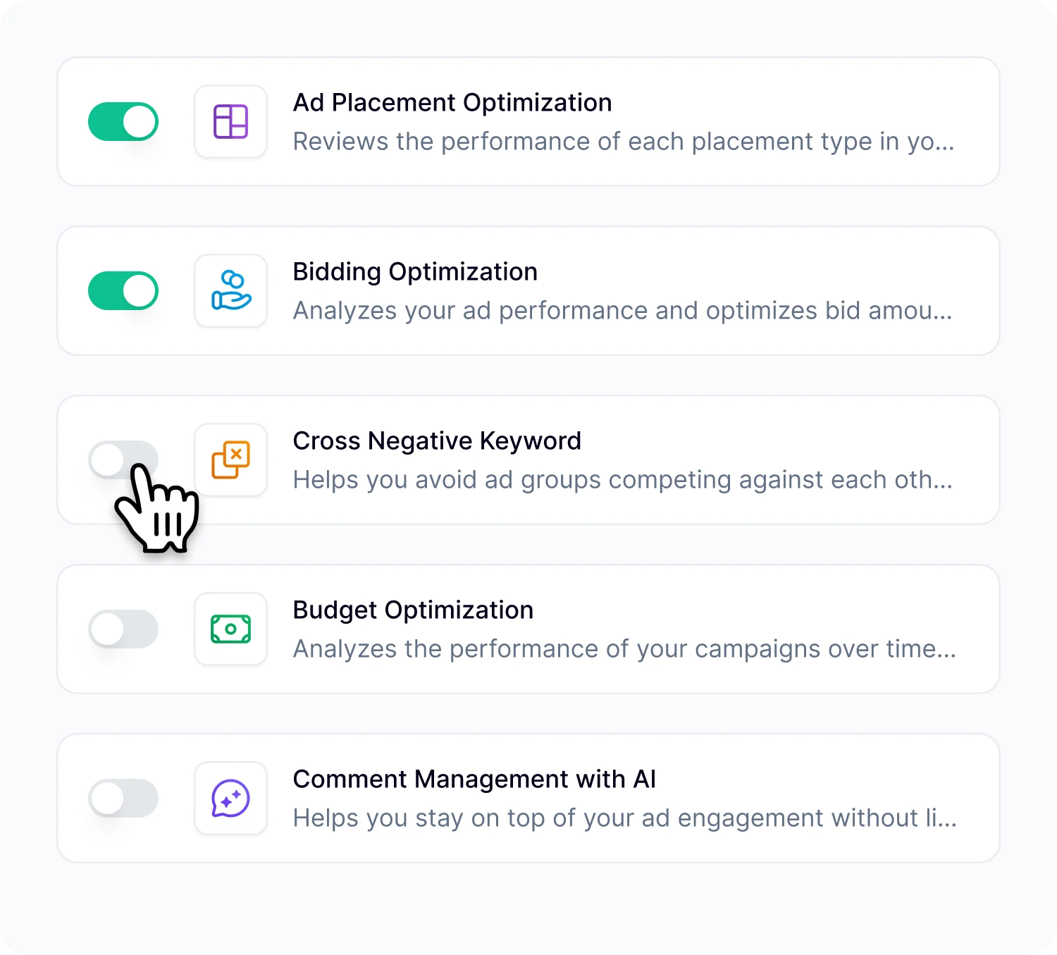 analyze sections item